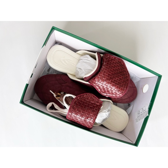 NWT Scuffers Iconic Mule Burgundy Red Wine Sneaker 40 - Picture 11 of 12